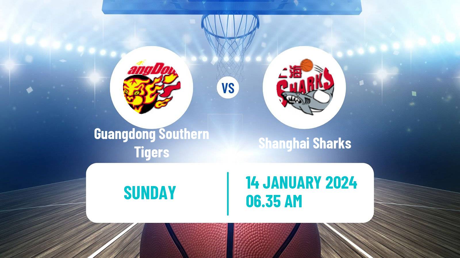 Basketball CBA Guangdong Southern Tigers - Shanghai Sharks