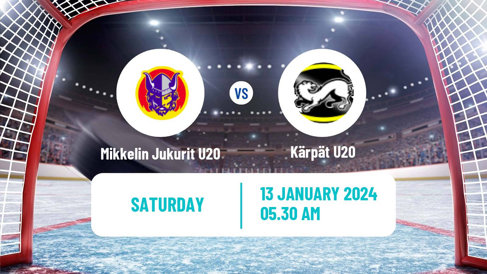 Hockey Finnish SM-sarja U20 Mikkelin Jukurit U20 - Kärpät U20