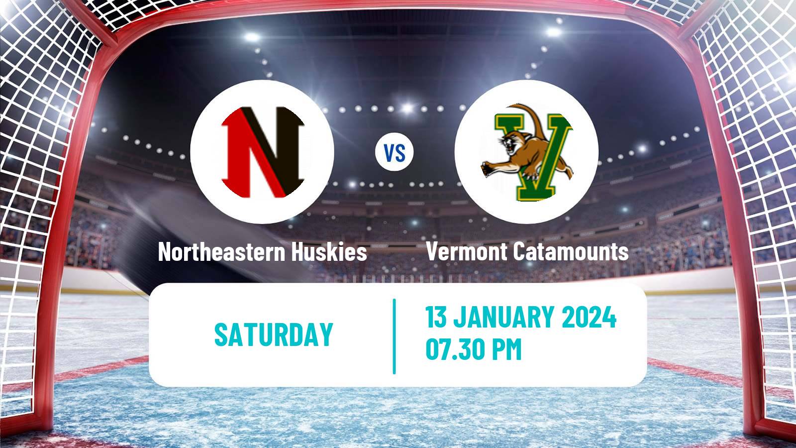 Hockey NCAA Hockey Northeastern Huskies - Vermont Catamounts