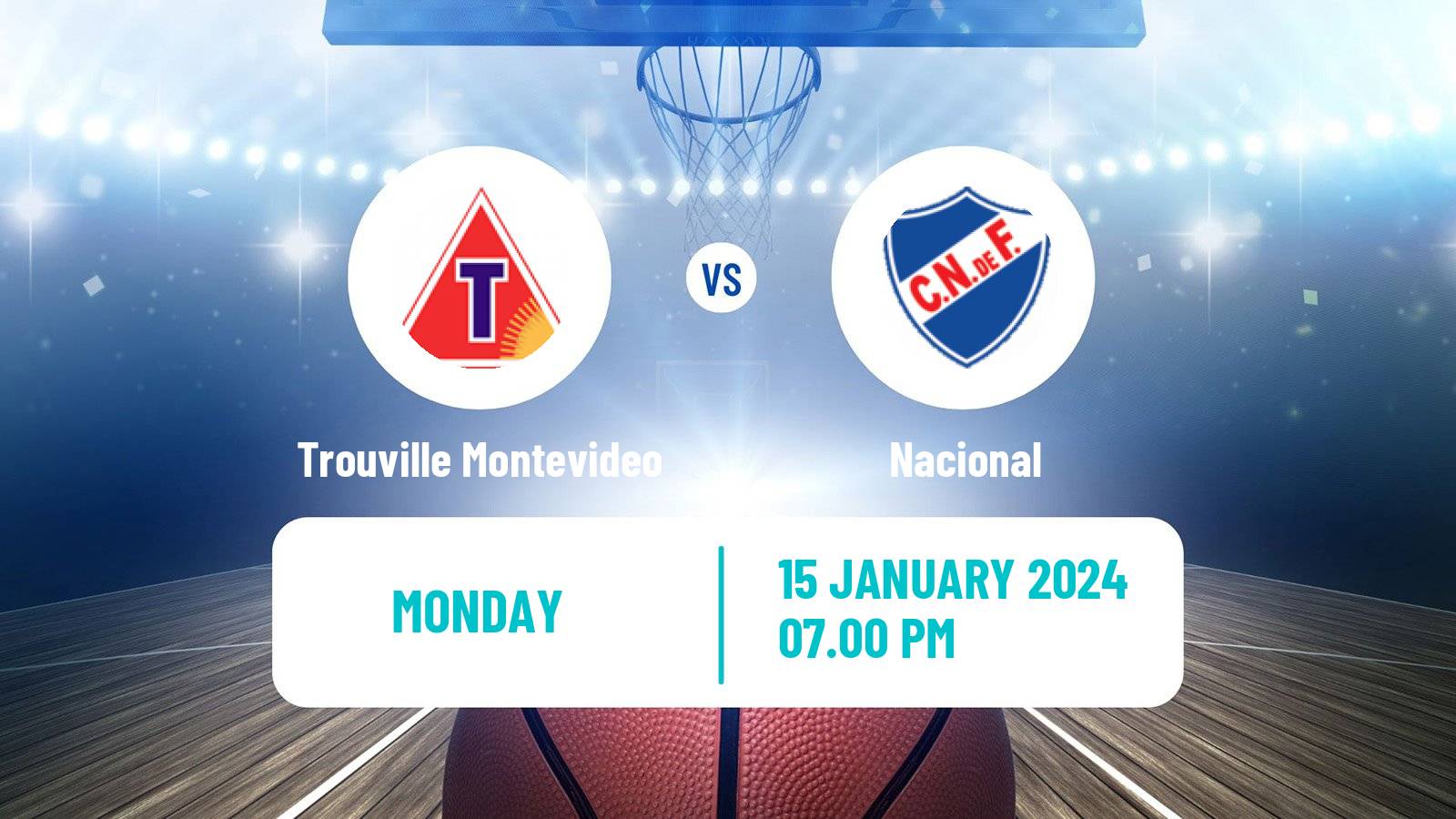 Basketball Uruguayan Liga Basketball Trouville Montevideo - Nacional