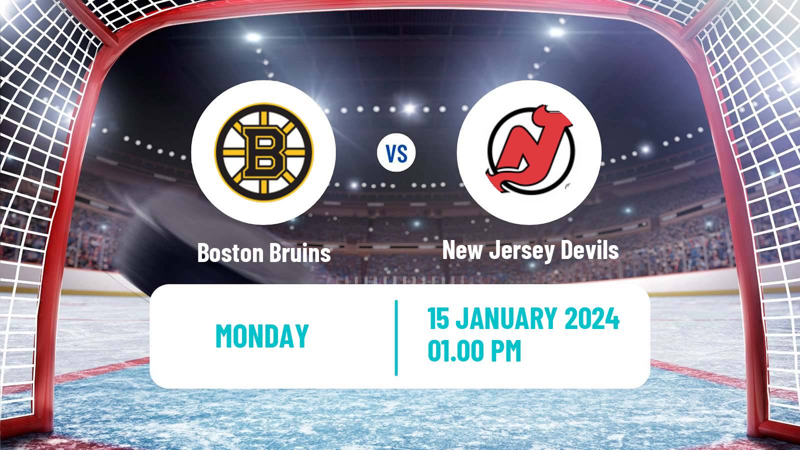 Hockey NHL Boston Bruins - New Jersey Devils