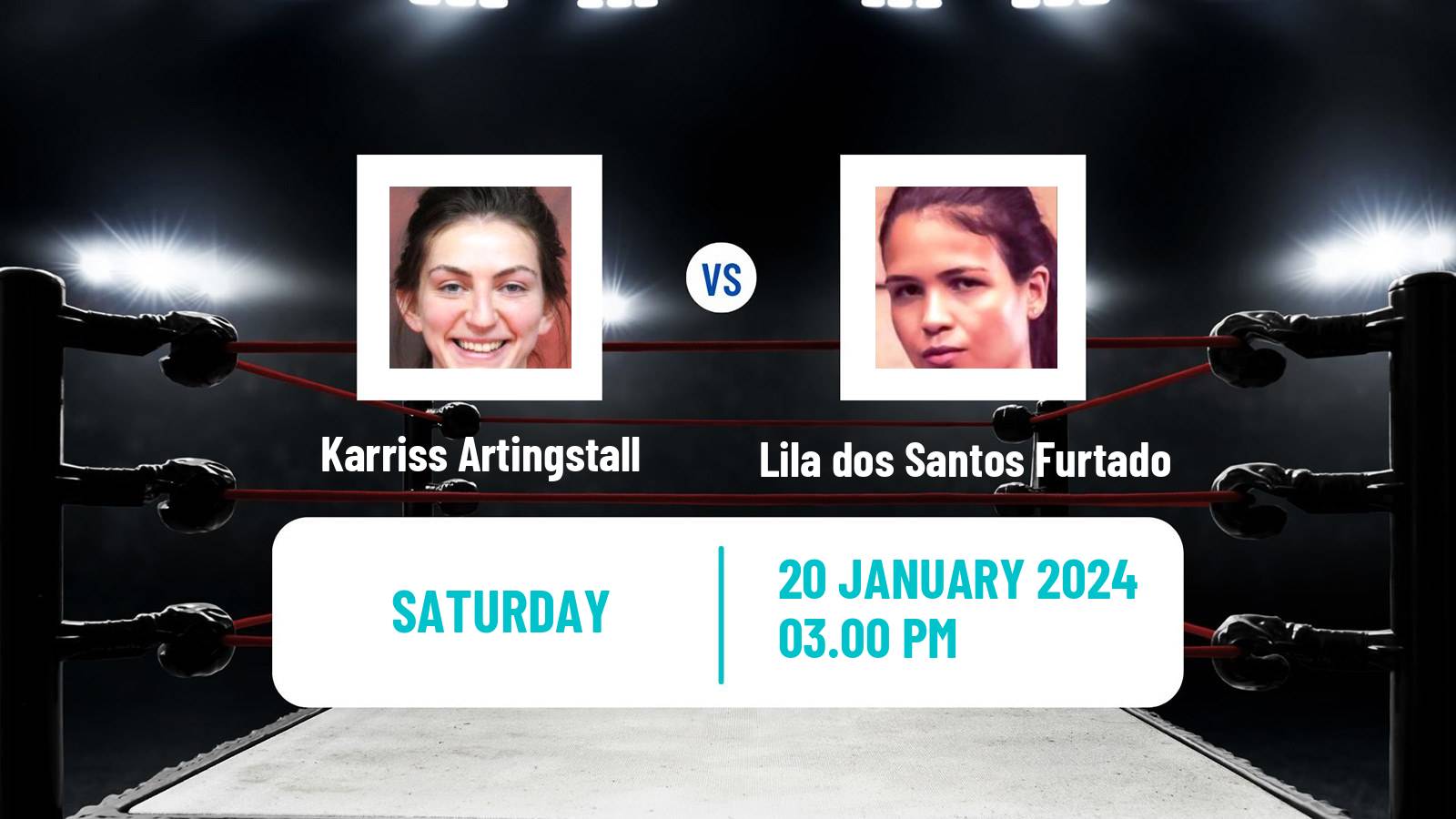 Boxing Featherweight Others Matches Women Karriss Artingstall - Lila dos Santos Furtado