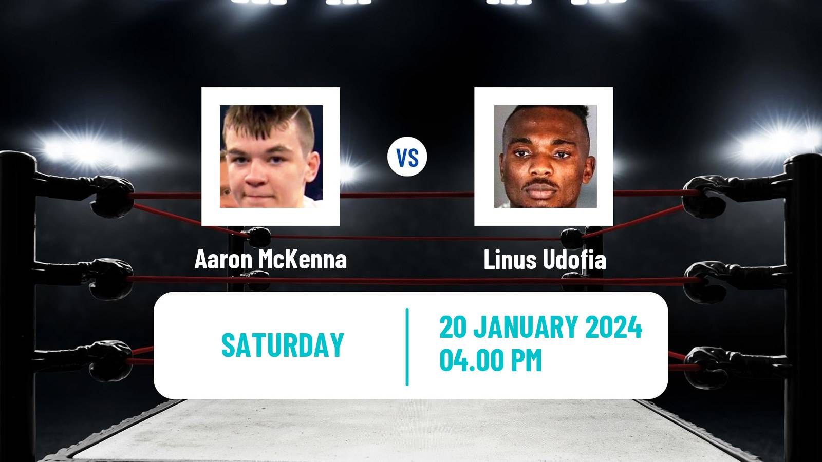 Boxing Middleweight WBC International Title Men Aaron McKenna - Linus Udofia