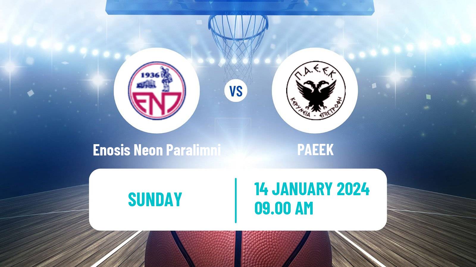 Basketball Cypriot Division A Basketball Enosis Neon Paralimni - PAEEK