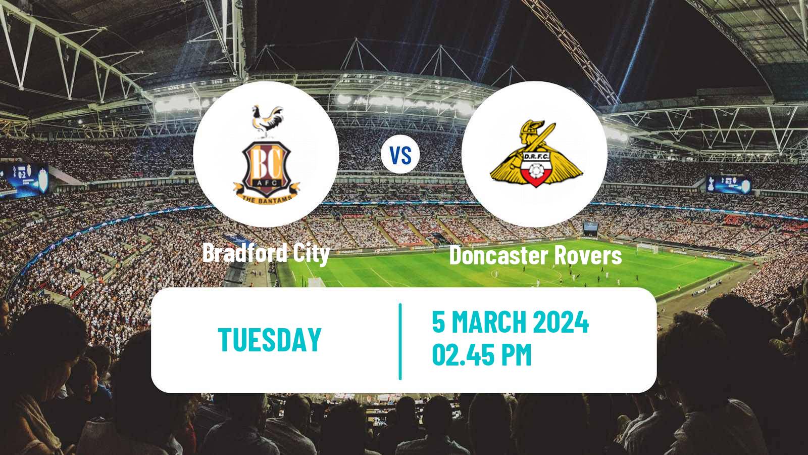 Soccer English League Two Bradford City - Doncaster Rovers