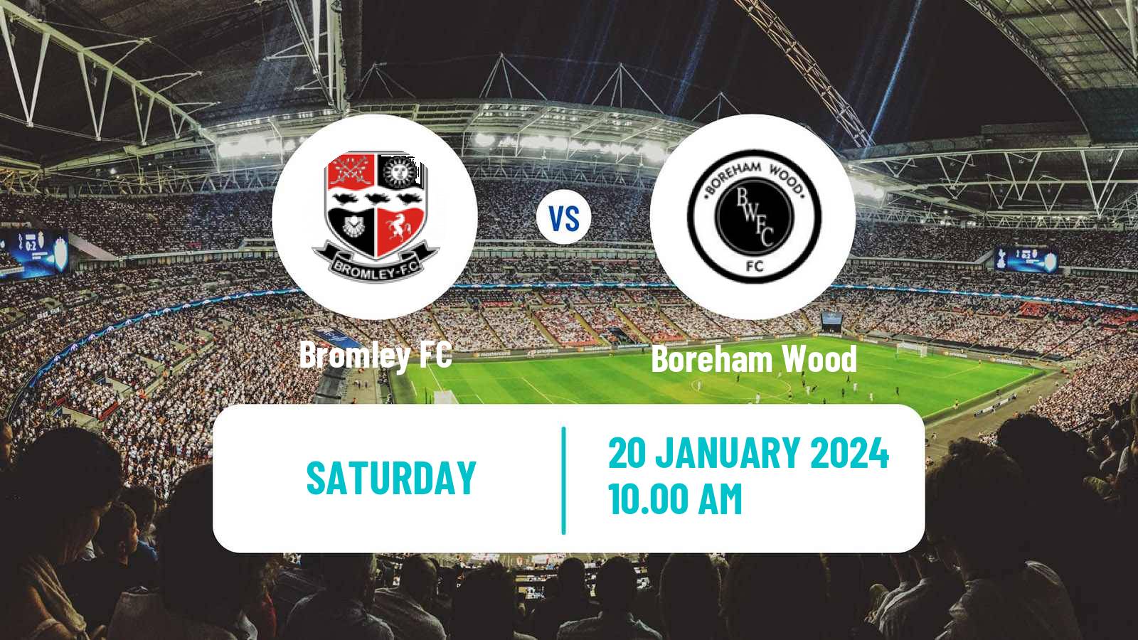 Soccer English National League Bromley - Boreham Wood