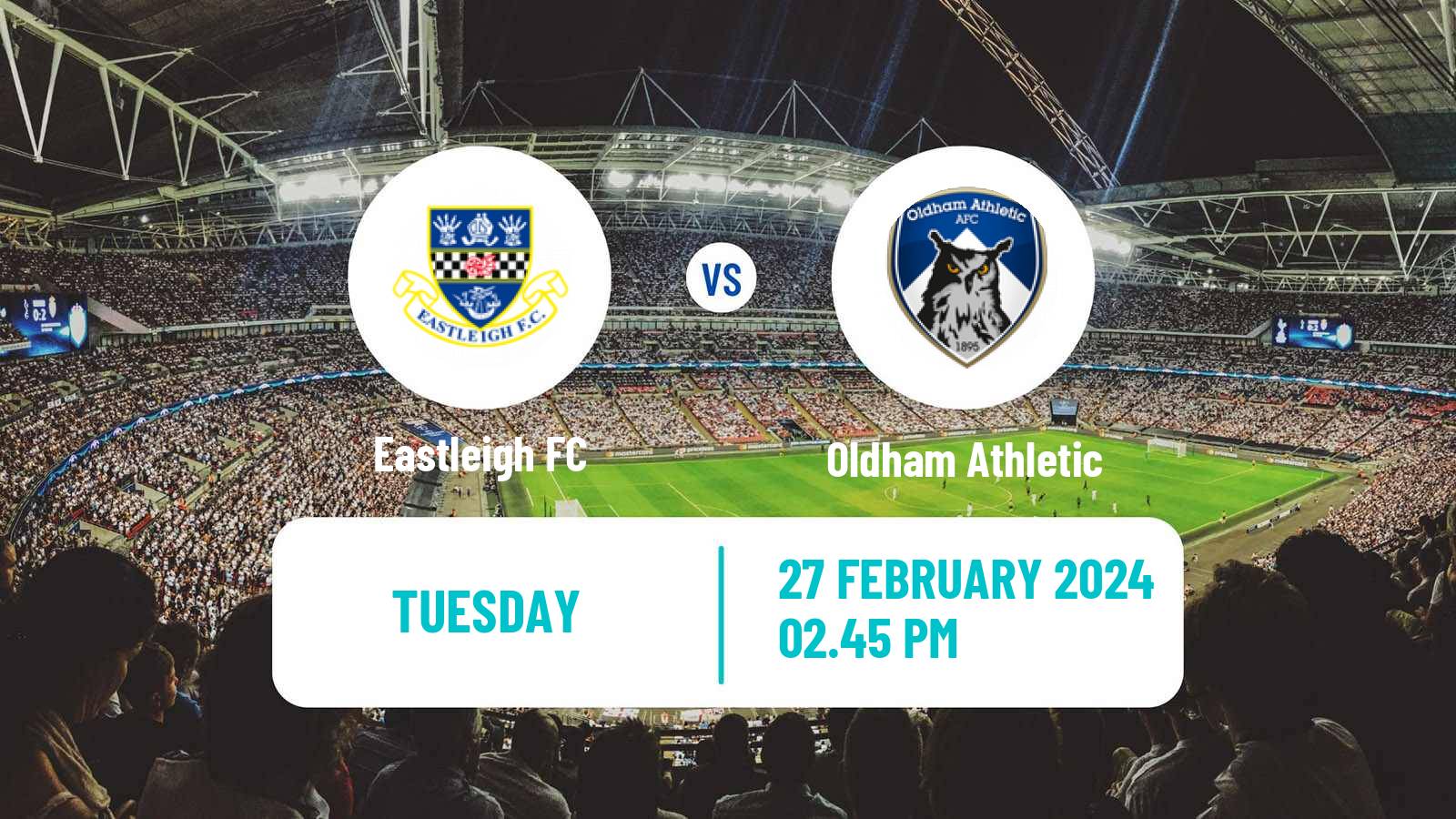 Soccer English National League Eastleigh - Oldham Athletic