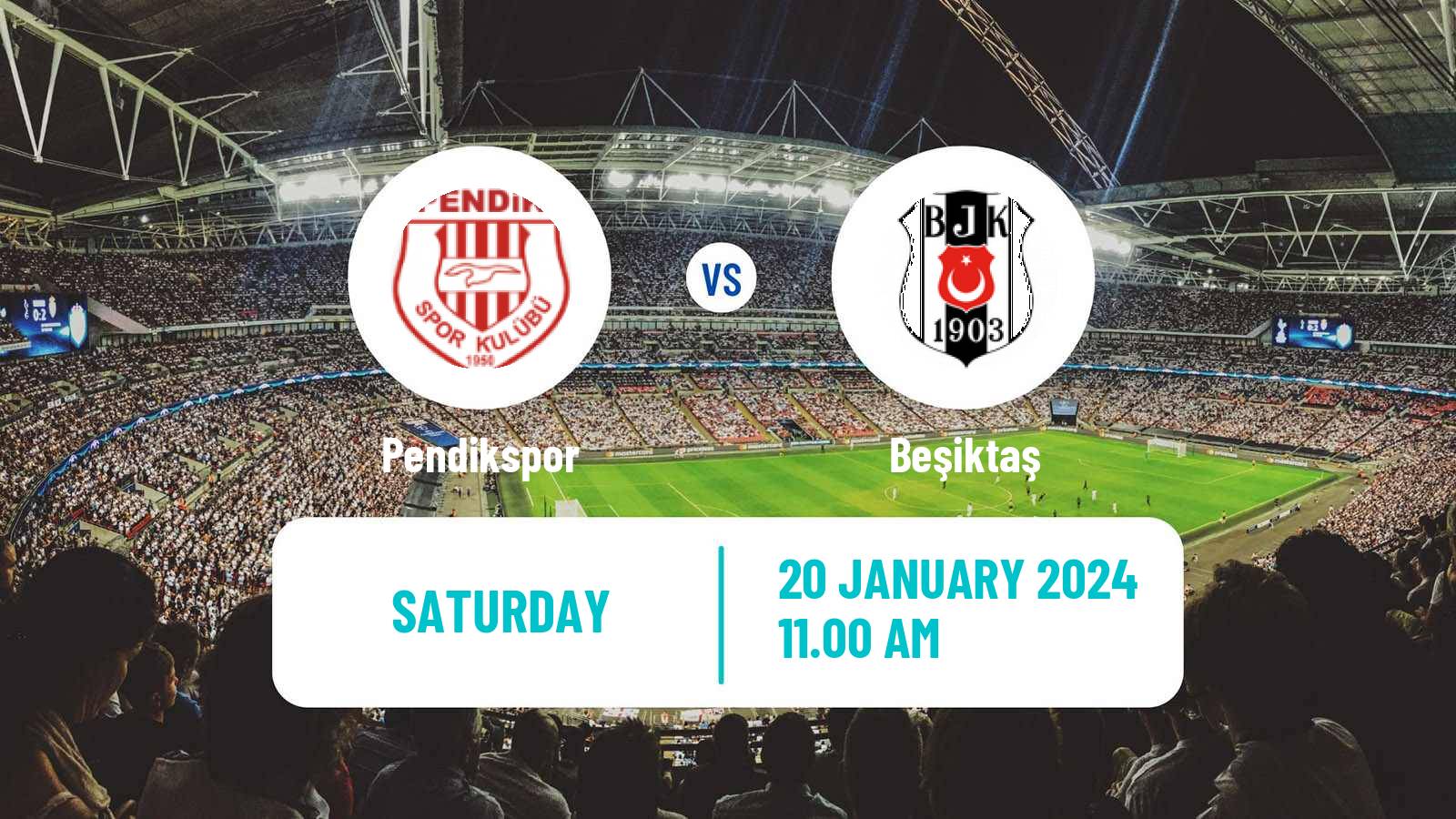 Soccer Turkish Super League Pendikspor - Beşiktaş