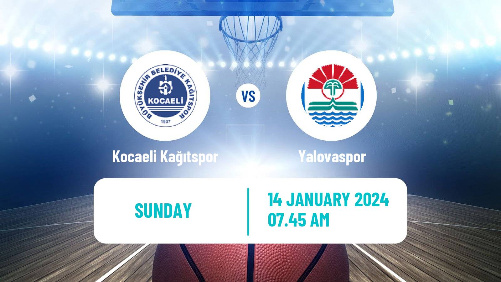 Basketball Turkish TBL Kocaeli Kağıtspor - Yalovaspor