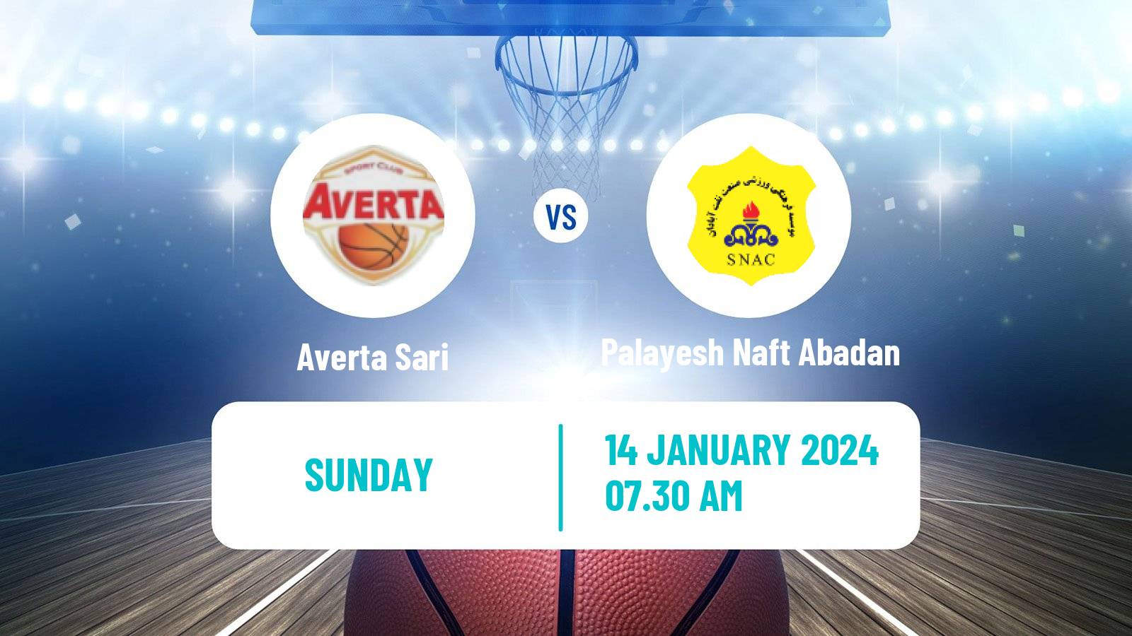 Basketball Iran Super League Basketball Averta Sari - Palayesh Naft Abadan