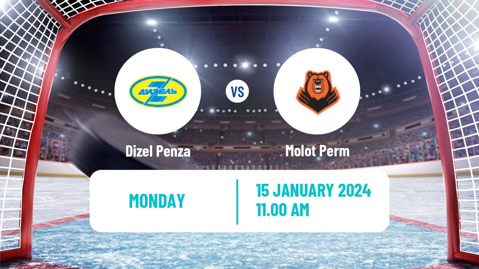 Hockey VHL Dizel Penza - Molot Perm