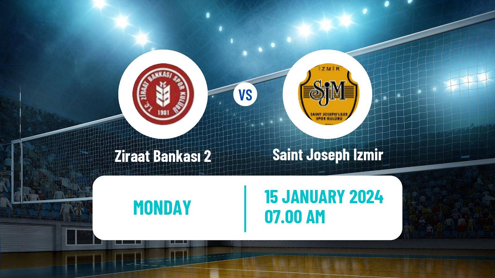 Volleyball Turkish 1 Ligi Volleyball Ziraat Bankası 2 - Saint Joseph Izmir