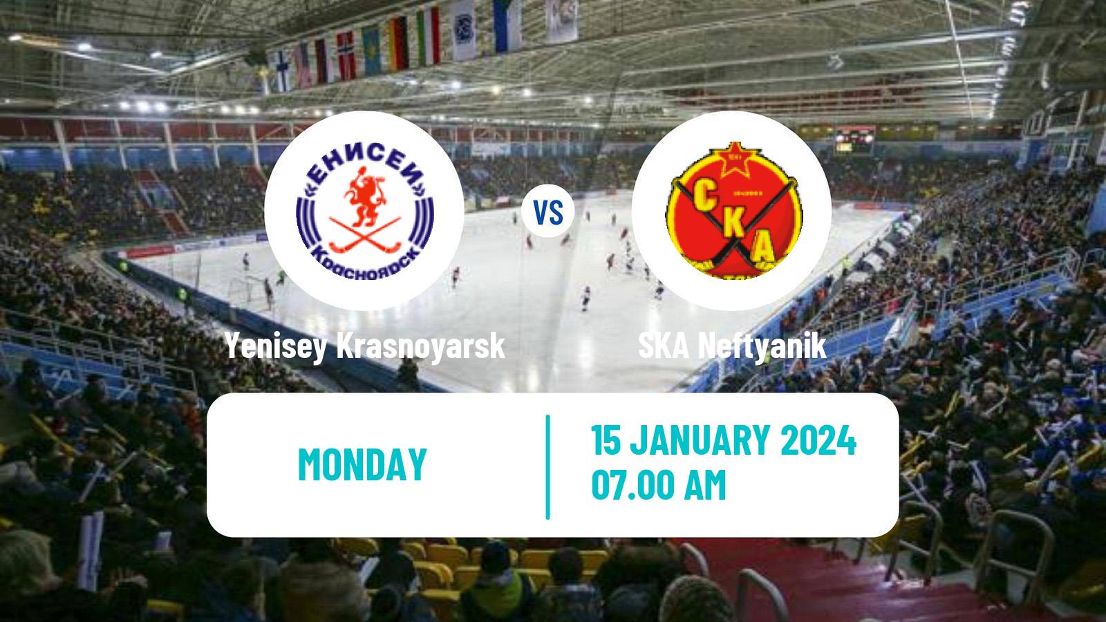 Bandy Russian Super League Bandy Yenisey Krasnoyarsk - SKA Neftyanik