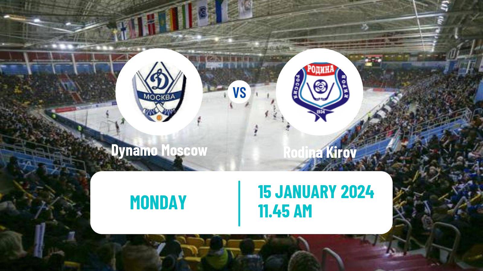 Bandy Russian Super League Bandy Dynamo Moscow - Rodina