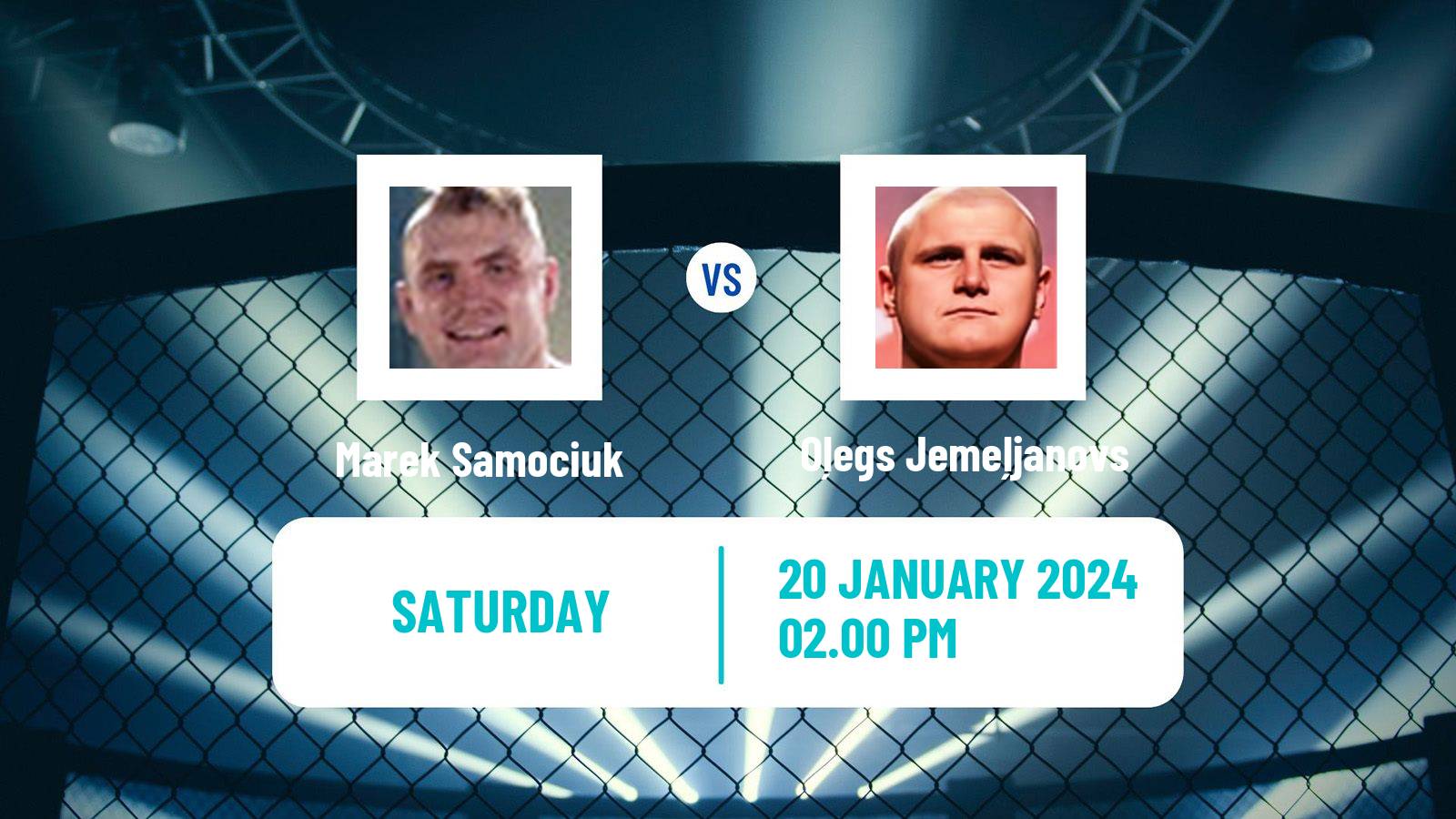 MMA Heavyweight Ksw Men Marek Samociuk - Oļegs Jemeļjanovs