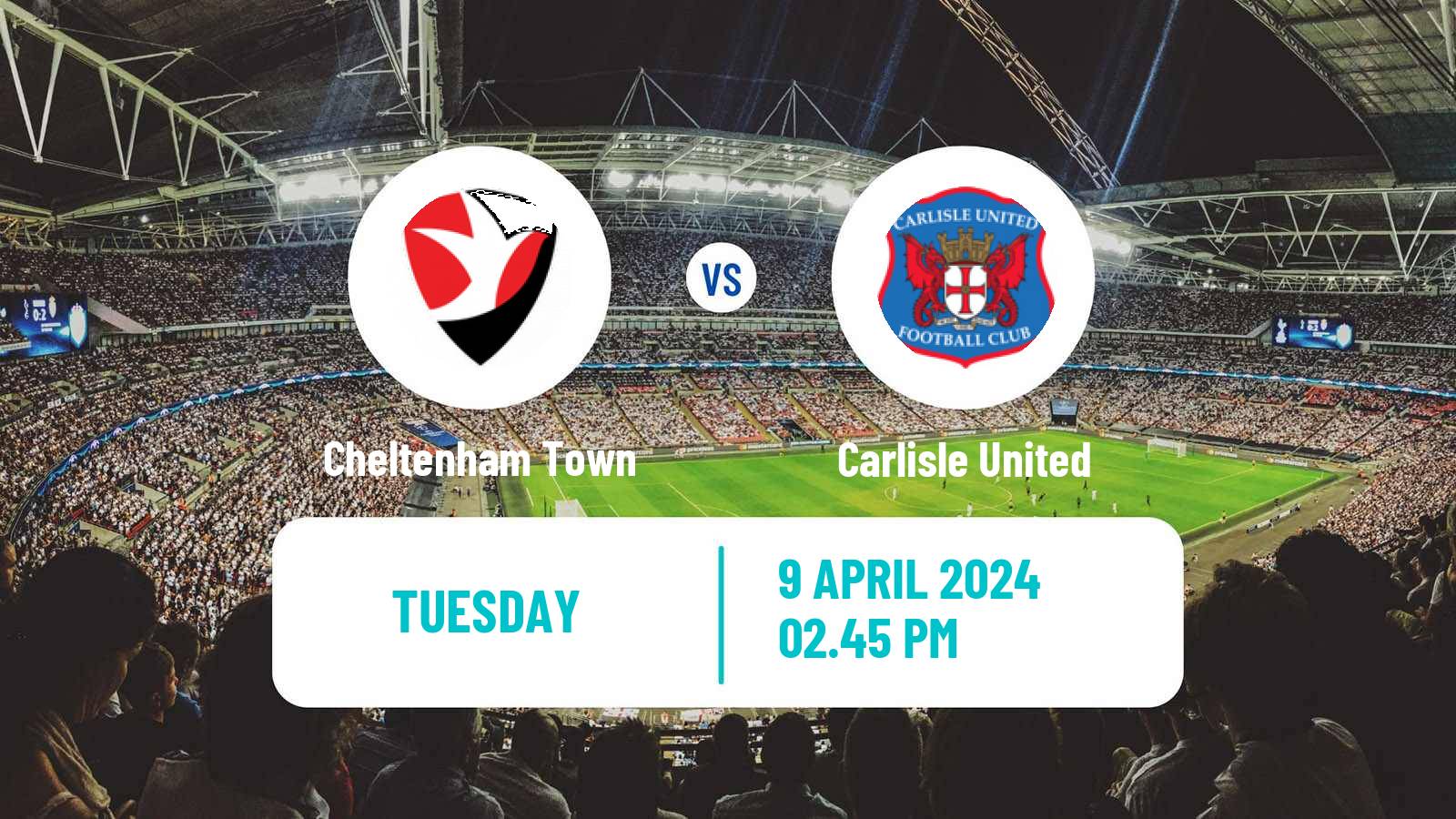 Soccer English League One Cheltenham Town - Carlisle United