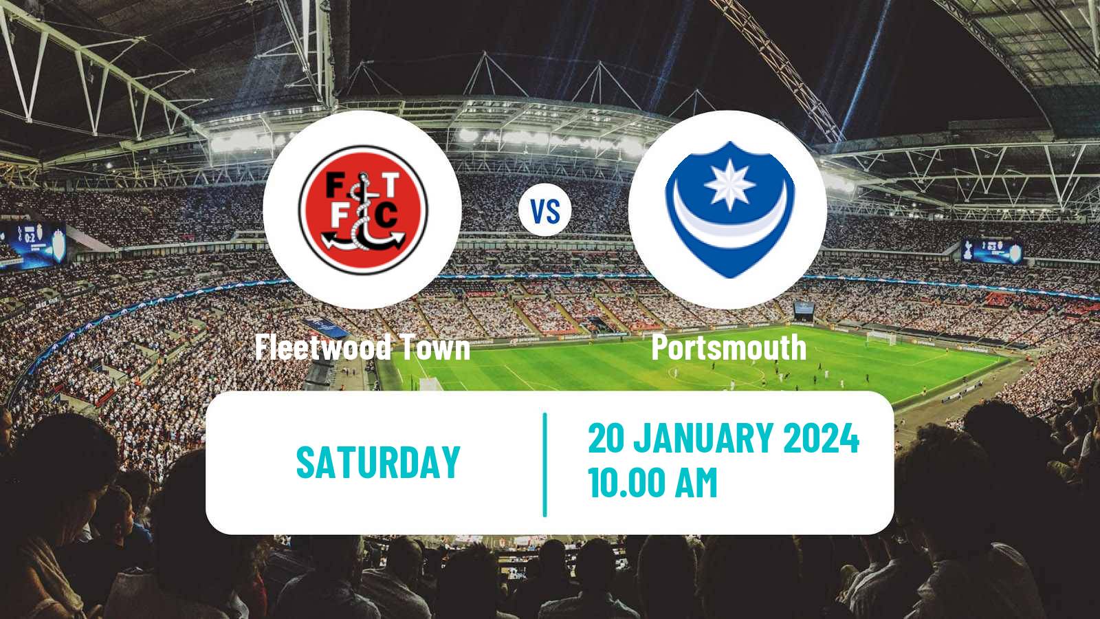 Soccer English League One Fleetwood Town - Portsmouth
