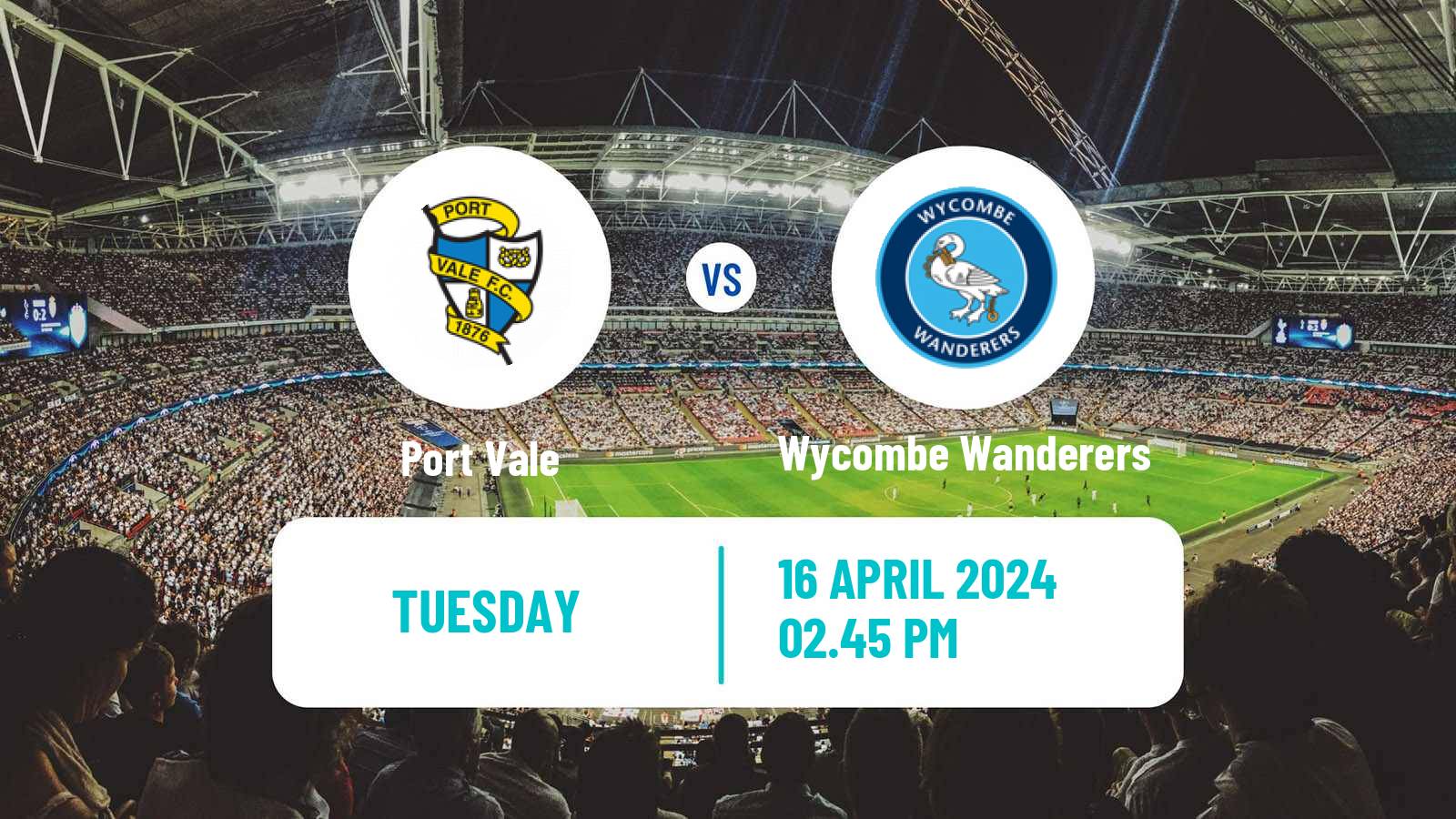 Soccer English League One Port Vale - Wycombe Wanderers