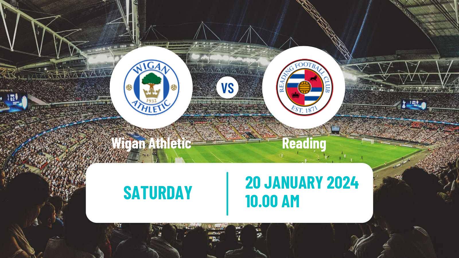 Soccer English League One Wigan Athletic - Reading