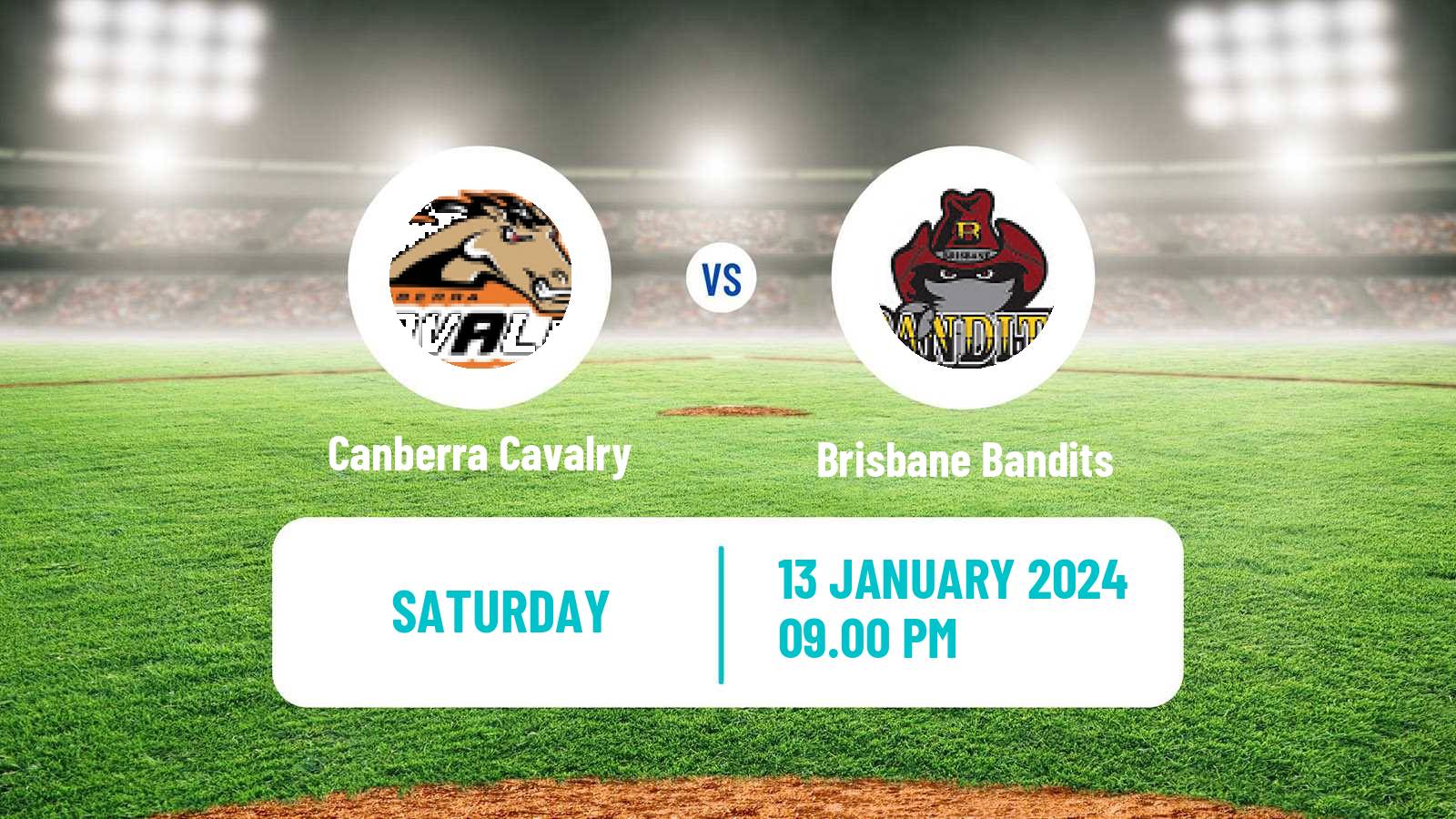 Baseball Australian ABL Canberra Cavalry - Brisbane Bandits