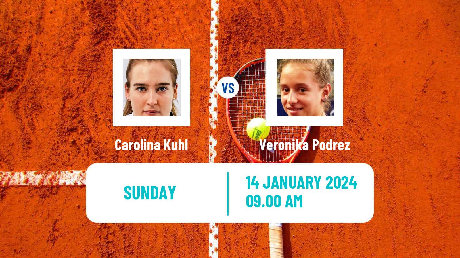 Tennis ITF W15 Esch Alzette Women Carolina Kuhl - Veronika Podrez