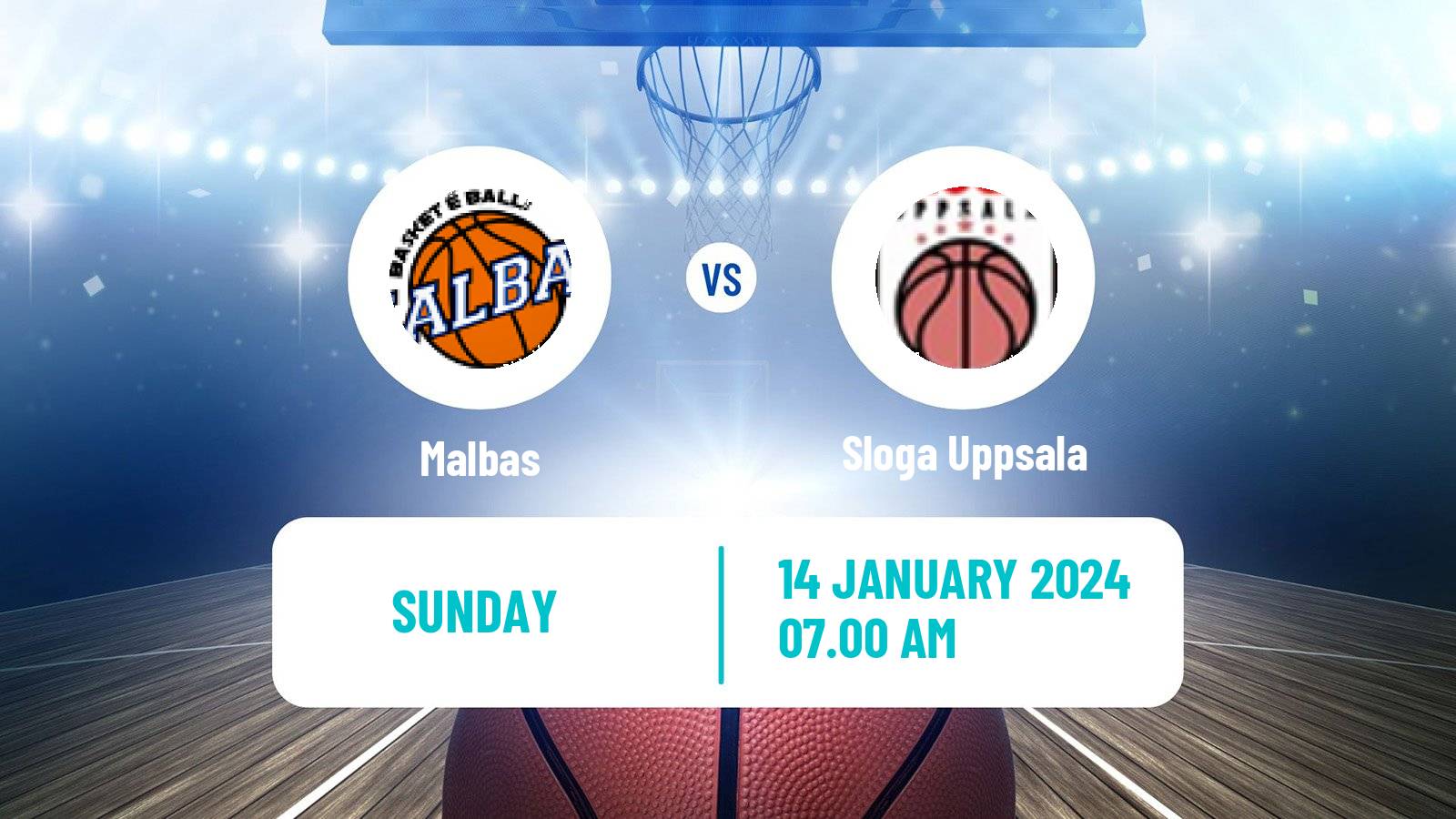 Basketball Swedish Superettan Basketball Malbas - Sloga Uppsala