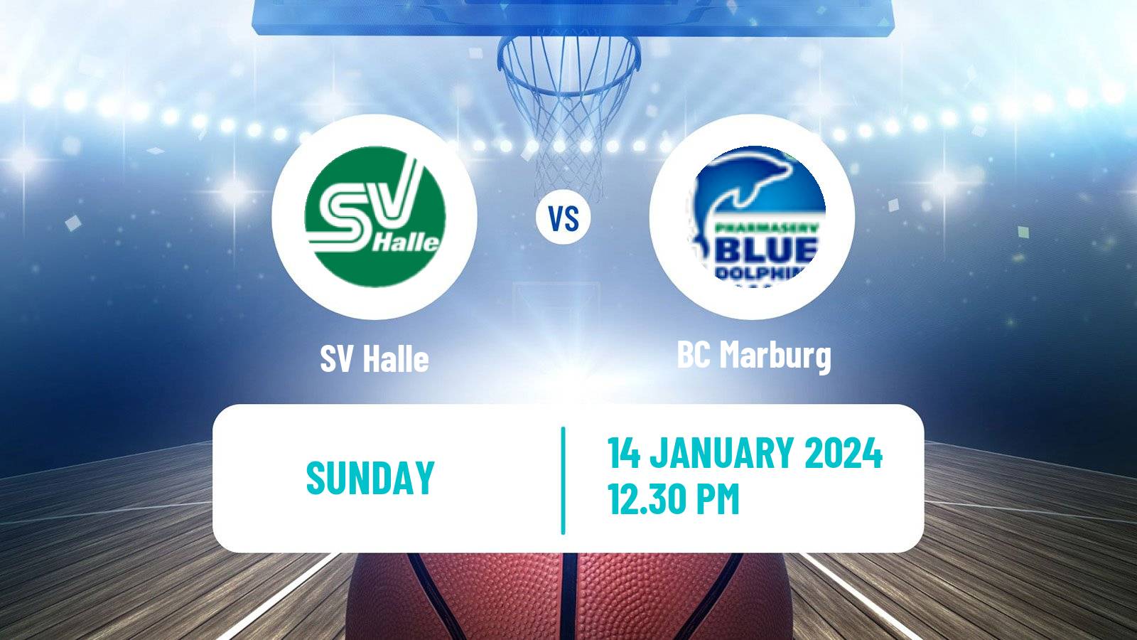 Basketball German DBBL Halle - Marburg