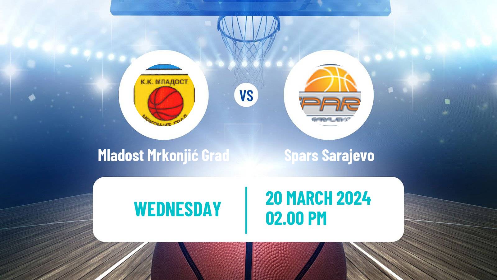 Basketball Bosnian Prvenstvo Basketball Mladost Mrkonjić Grad - Spars Sarajevo
