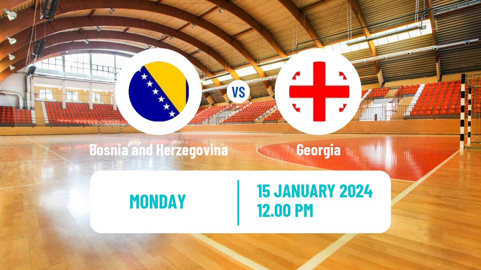 Handball Handball European Championship Bosnia and Herzegovina - Georgia