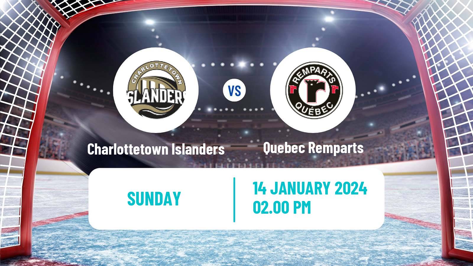 Hockey QMJHL Charlottetown Islanders - Quebec Remparts