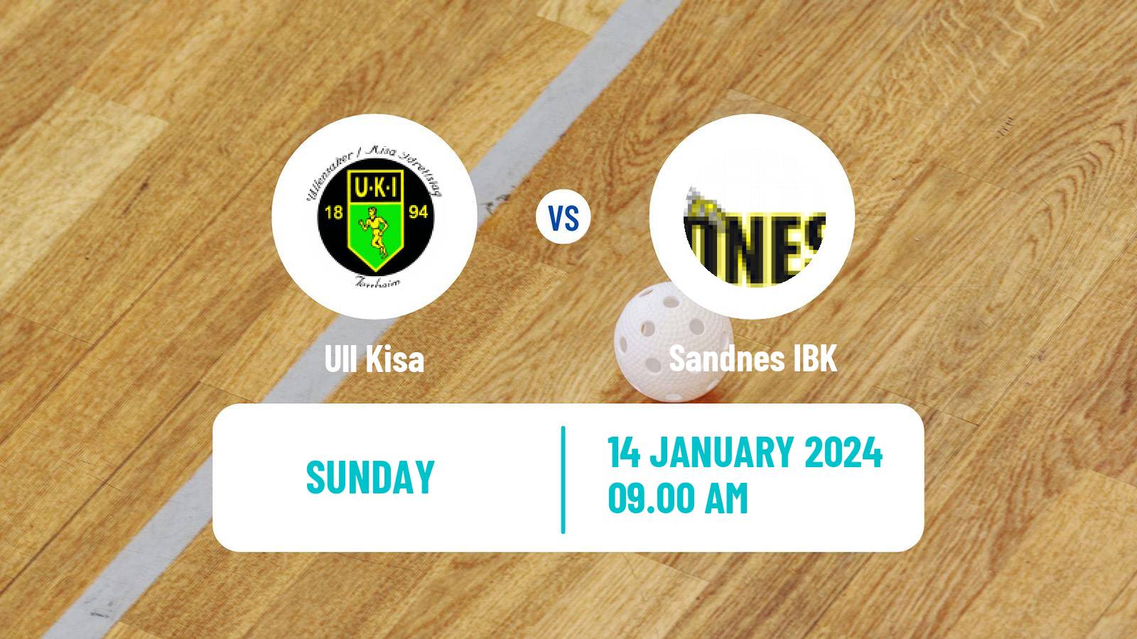 Floorball Norwegian Eliteserien Floorball Ull Kisa - Sandnes