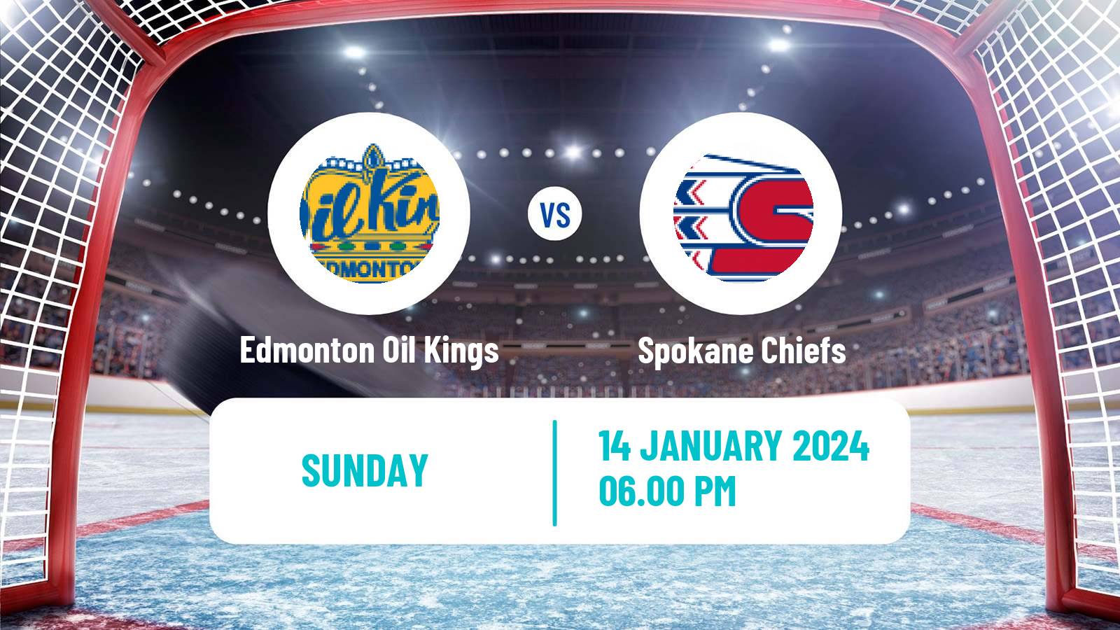 Hockey WHL Edmonton Oil Kings - Spokane Chiefs