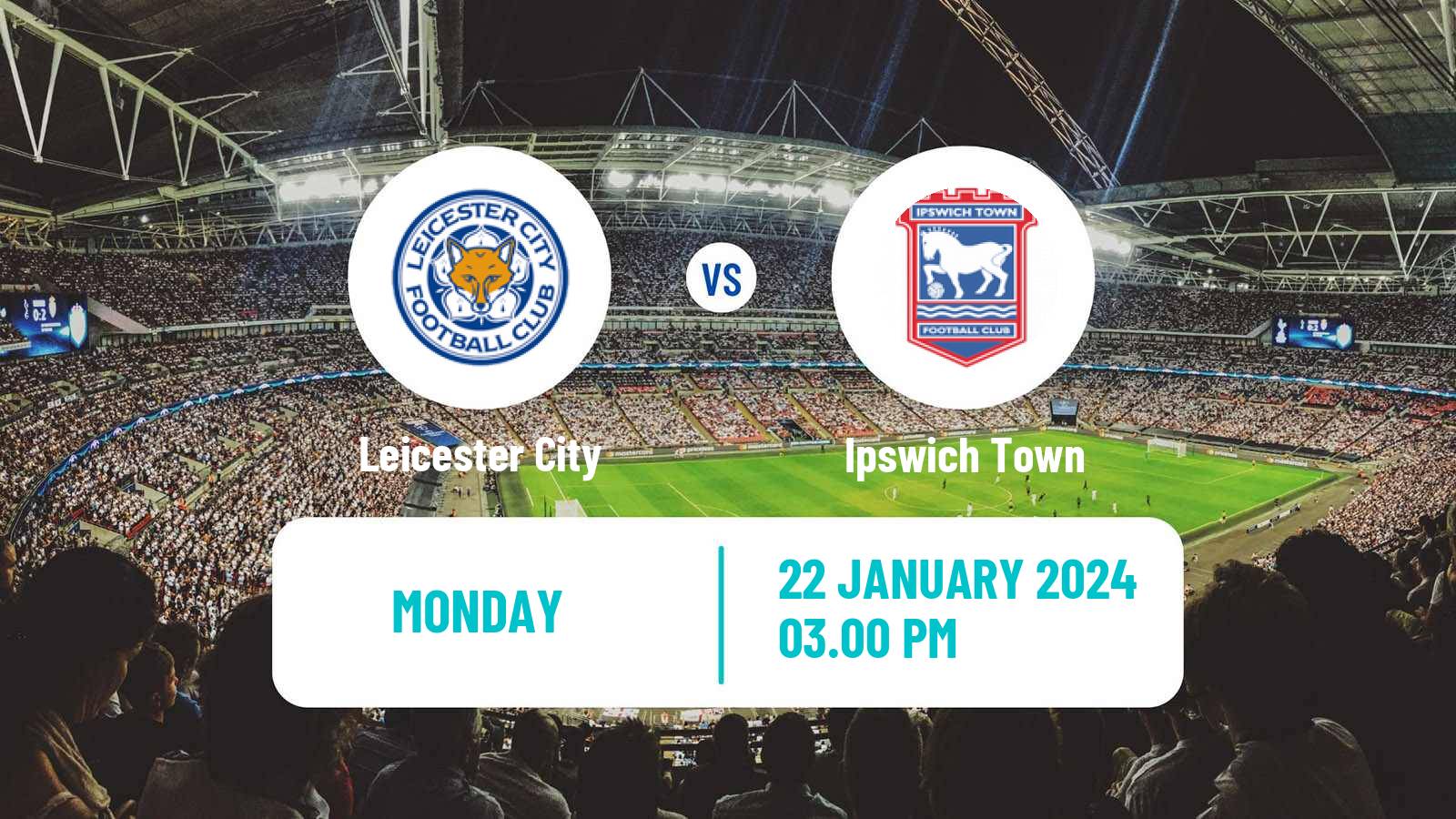 Soccer English League Championship Leicester City - Ipswich Town