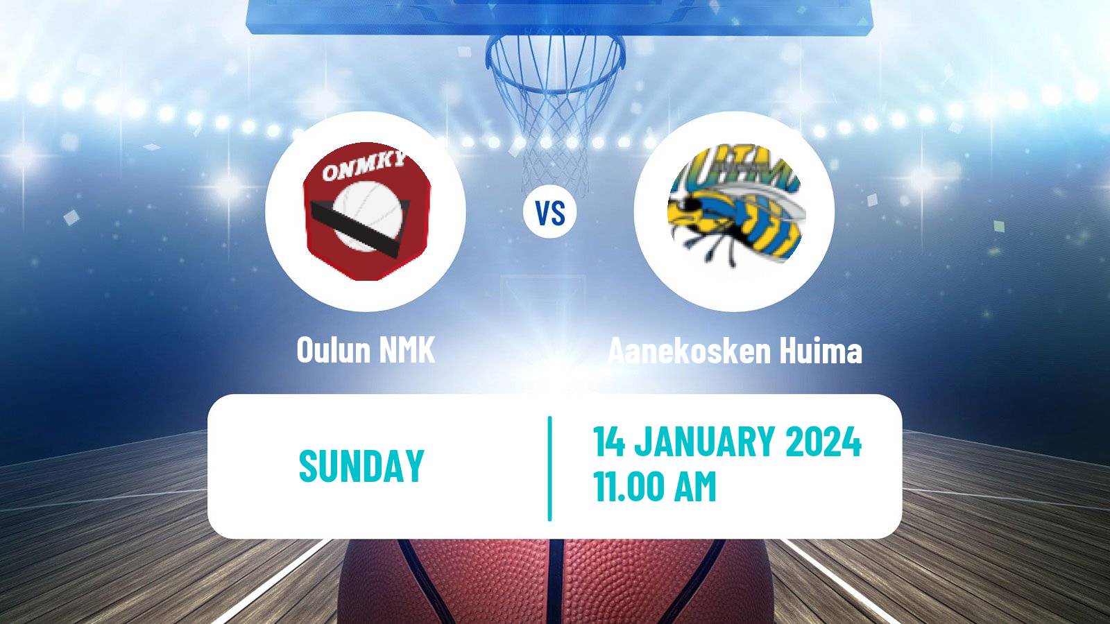 Basketball Finnish I Divisioona A Basketball Oulun NMK - Aanekosken Huima