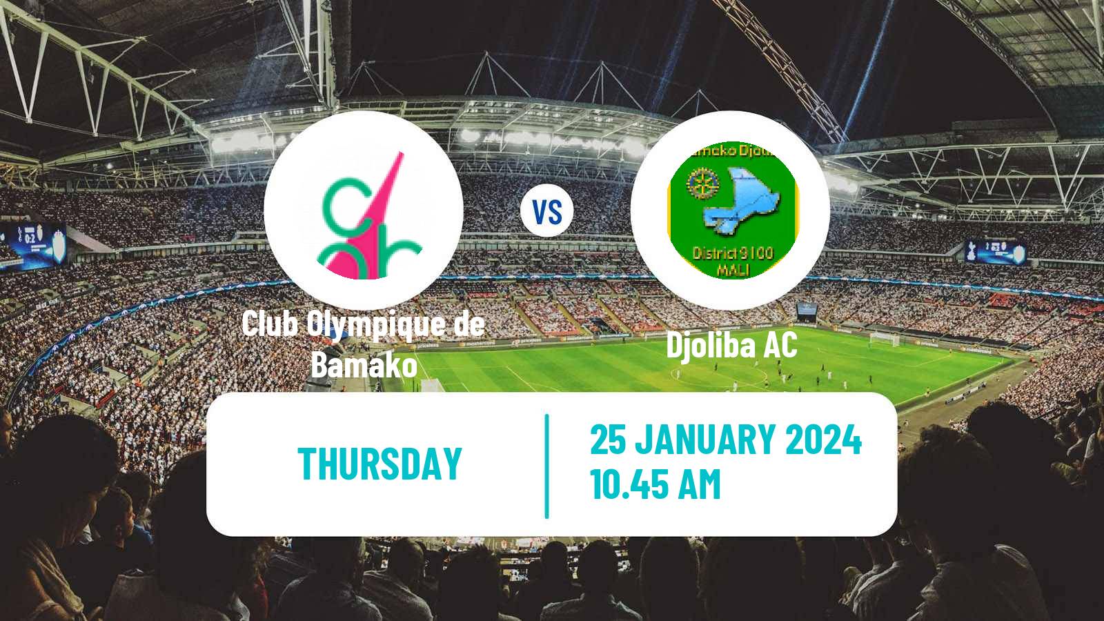 Soccer Malian Première Division Club Olympique de Bamako - Djoliba