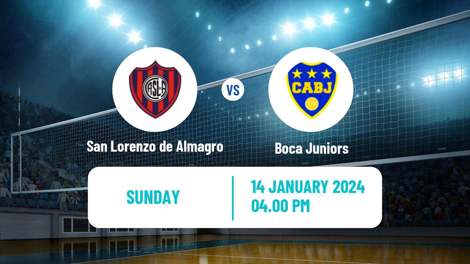 Volleyball Argentinian LVA Volleyball San Lorenzo de Almagro - Boca Juniors