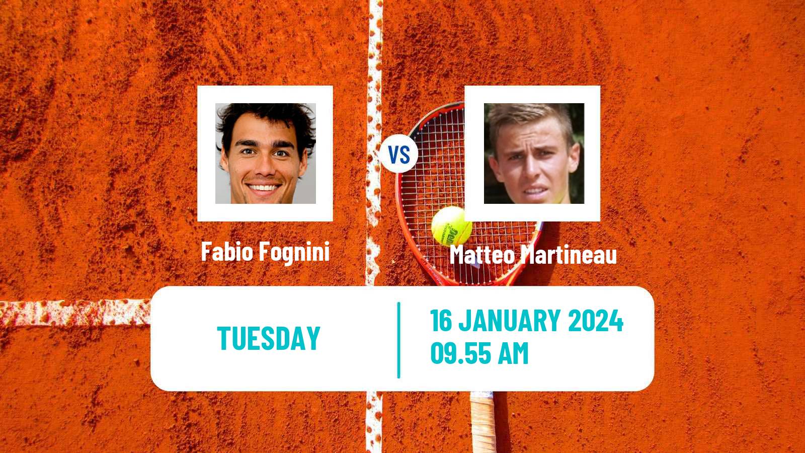 Tennis Tenerife Challenger Men Fabio Fognini - Matteo Martineau