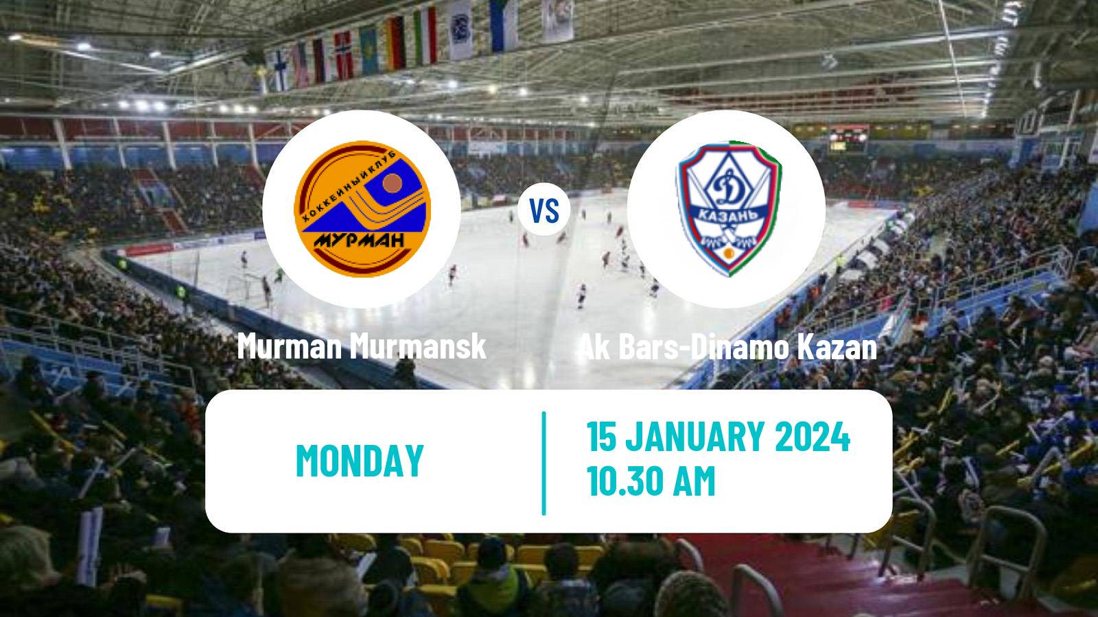 Bandy Russian Super League Bandy Murman Murmansk - Ak Bars-Dinamo Kazan