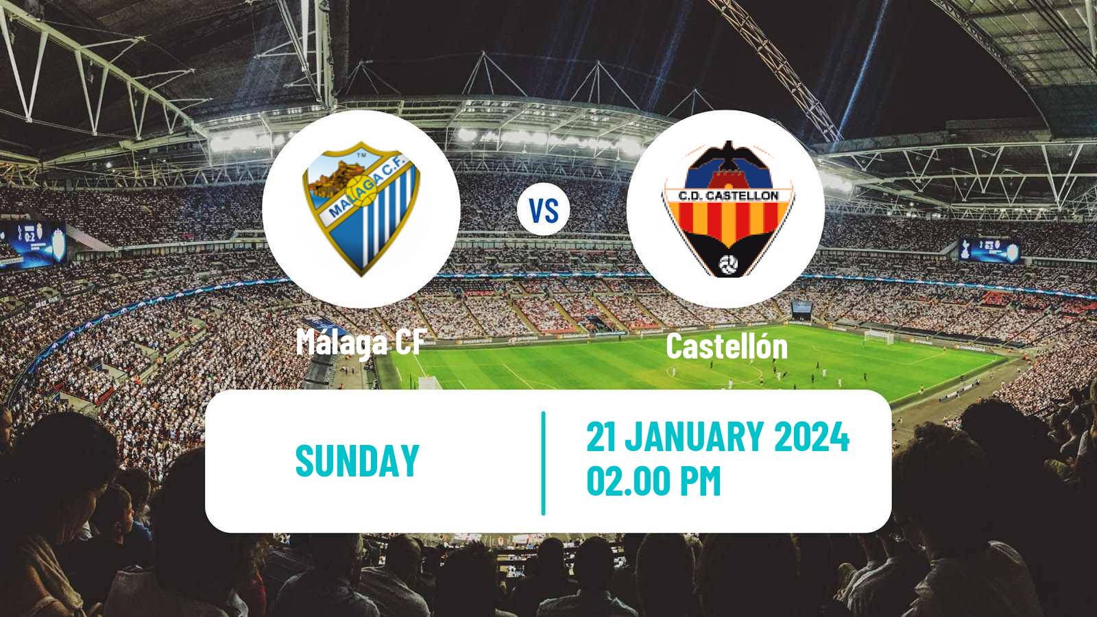 Soccer Spanish Primera RFEF Group 2 Málaga - Castellón