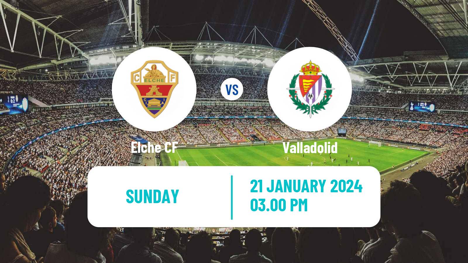 Soccer Spanish LaLiga2 Elche - Valladolid