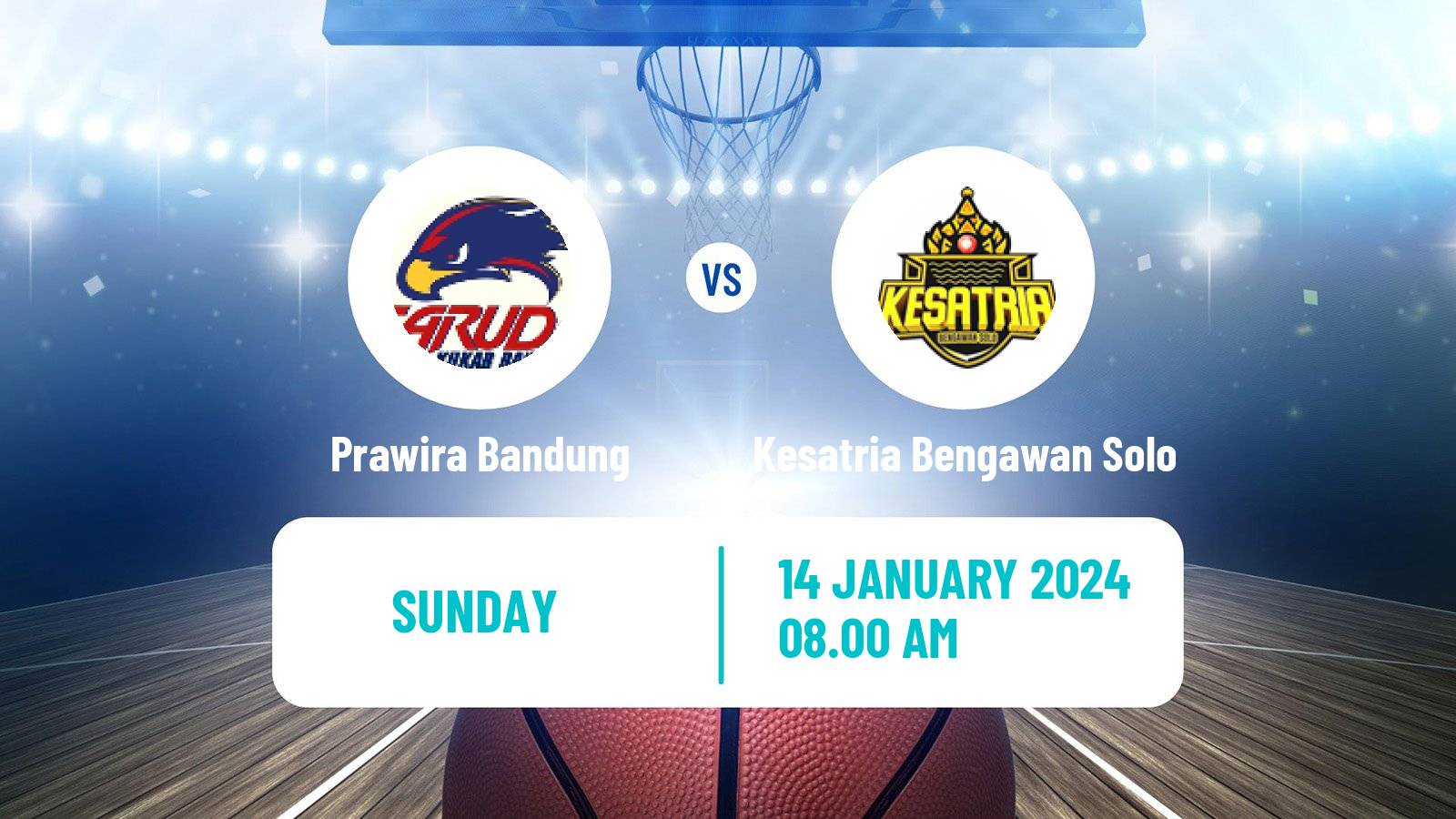 Basketball Indonesian IBL Prawira Bandung - Kesatria Bengawan Solo