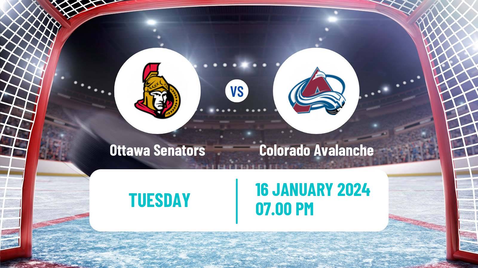 Hockey NHL Ottawa Senators - Colorado Avalanche