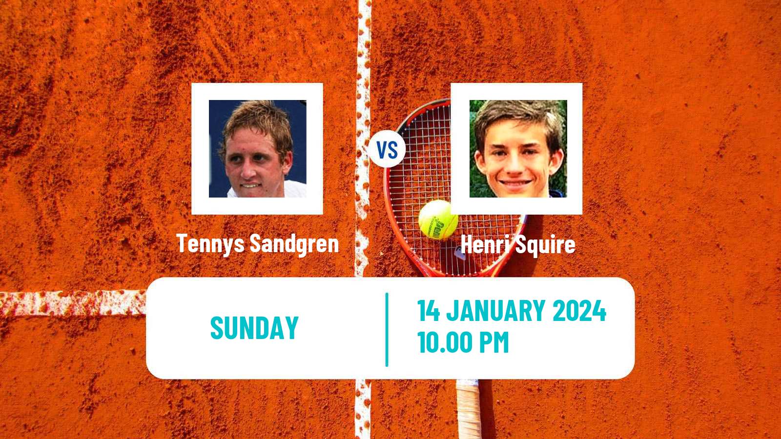 Tennis Nonthaburi 3 Challenger Men Tennys Sandgren - Henri Squire