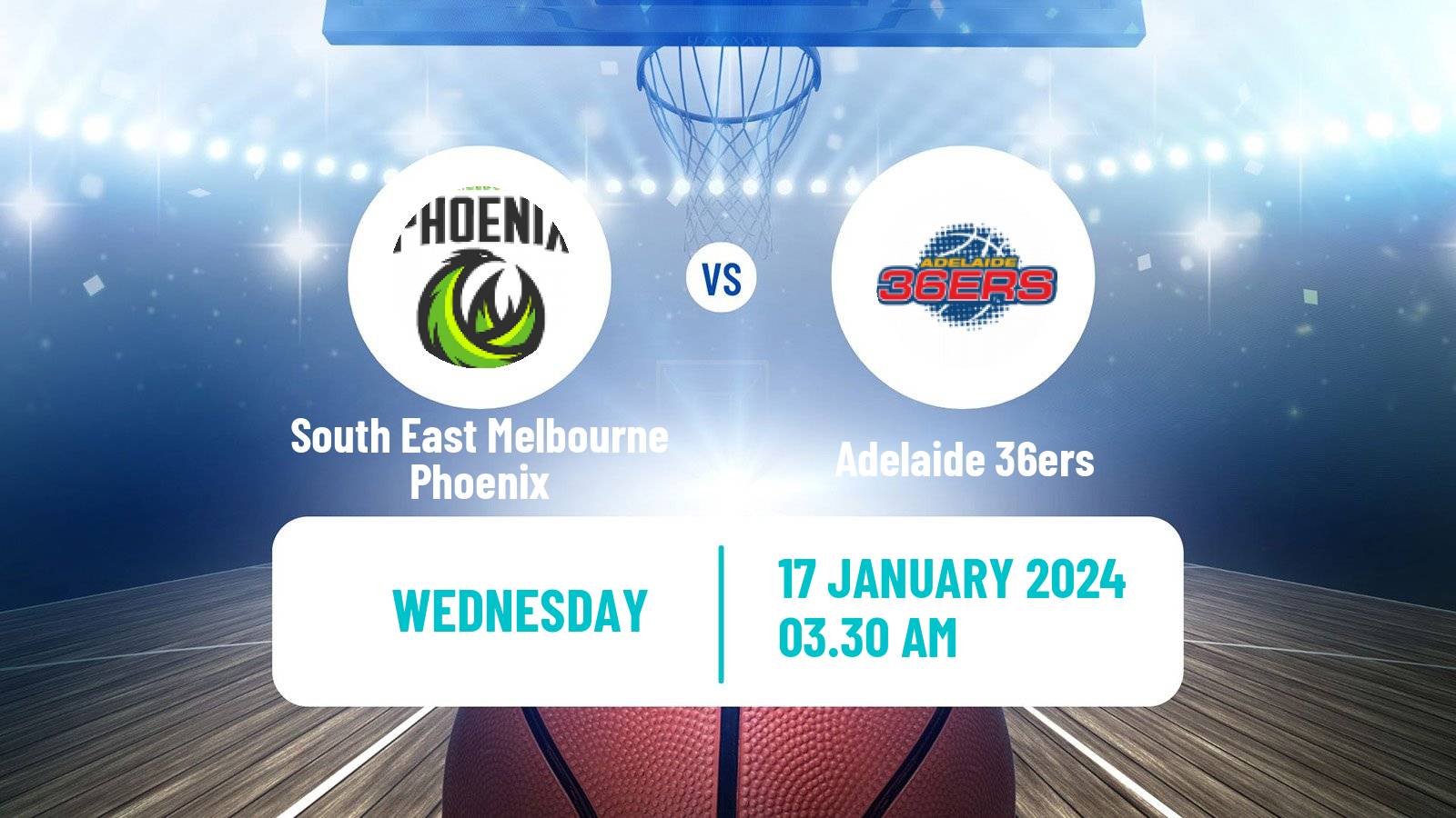 Basketball Australian NBL South East Melbourne Phoenix - Adelaide 36ers