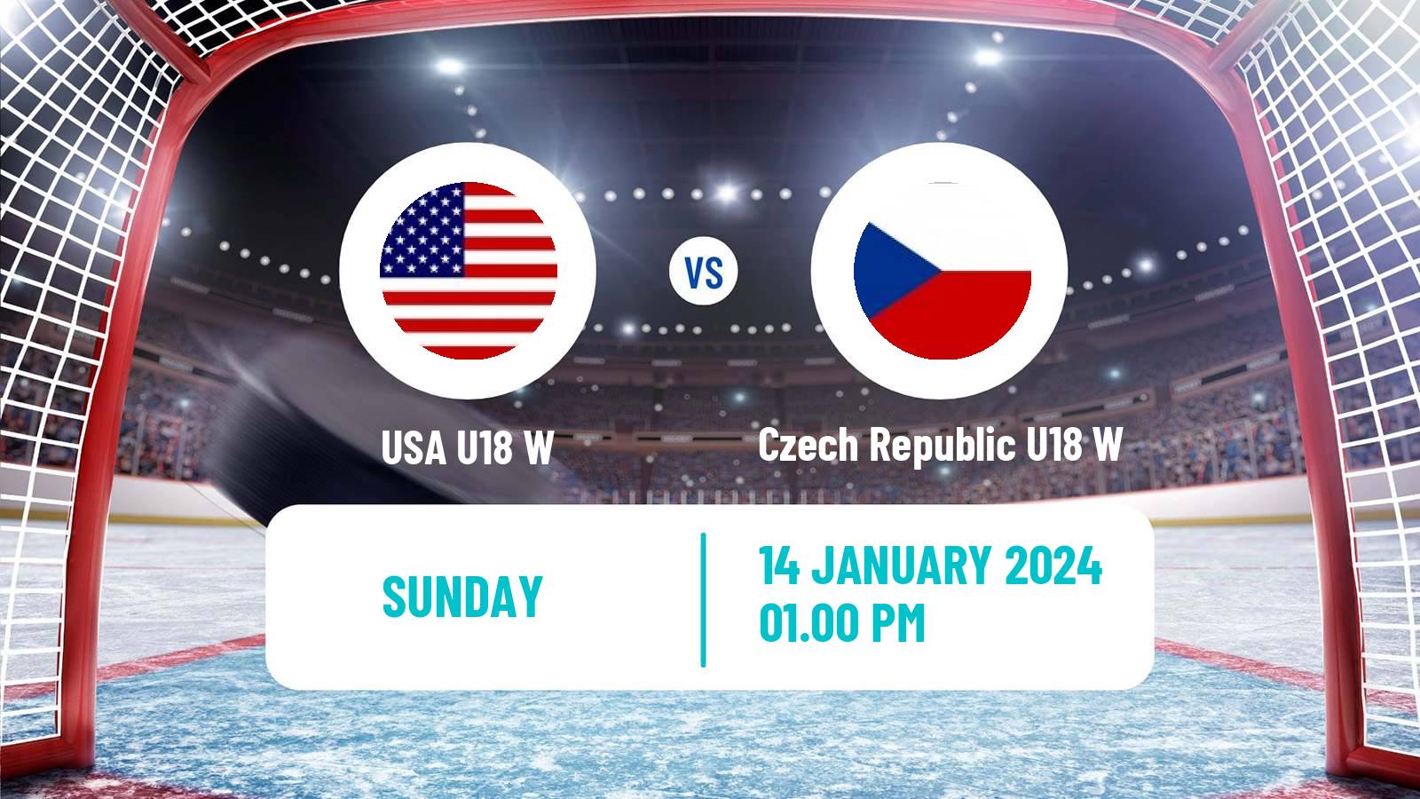 Hockey IIHF World U18 Championship Women USA U18 W - Czech Republic U18 W
