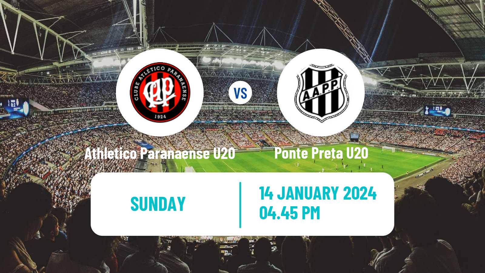 Soccer Brazilian Copa Sao Paulo de juniores Athletico Paranaense U20 - Ponte Preta U20