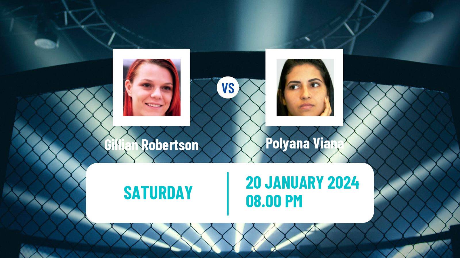 MMA Strawweight UFC Women Gillian Robertson - Polyana Viana