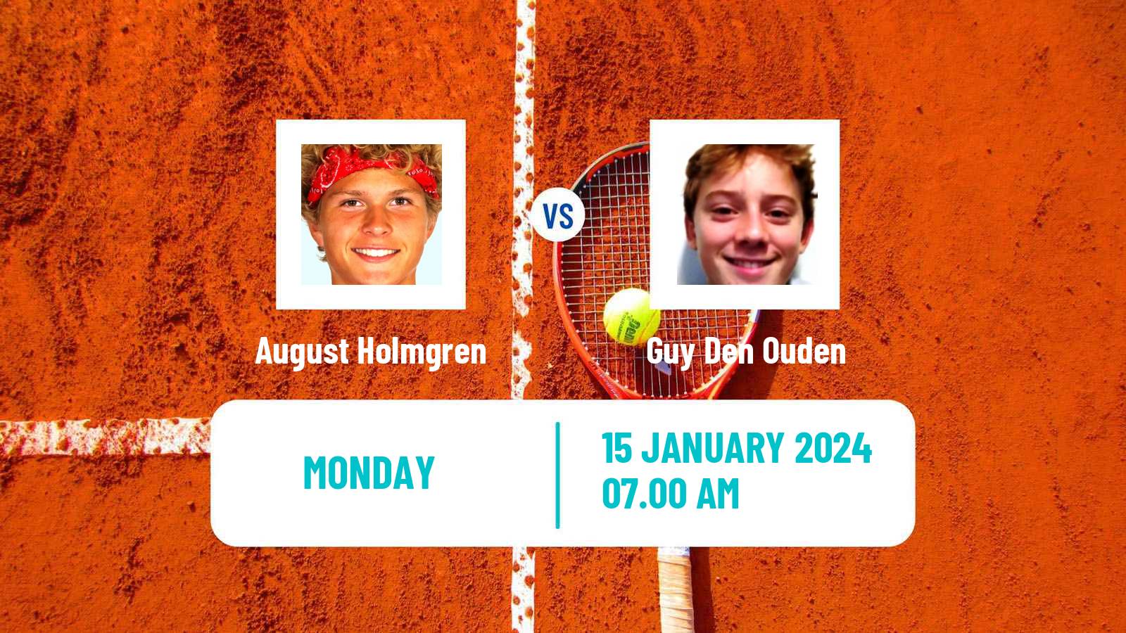 Tennis Tenerife Challenger Men August Holmgren - Guy Den Ouden