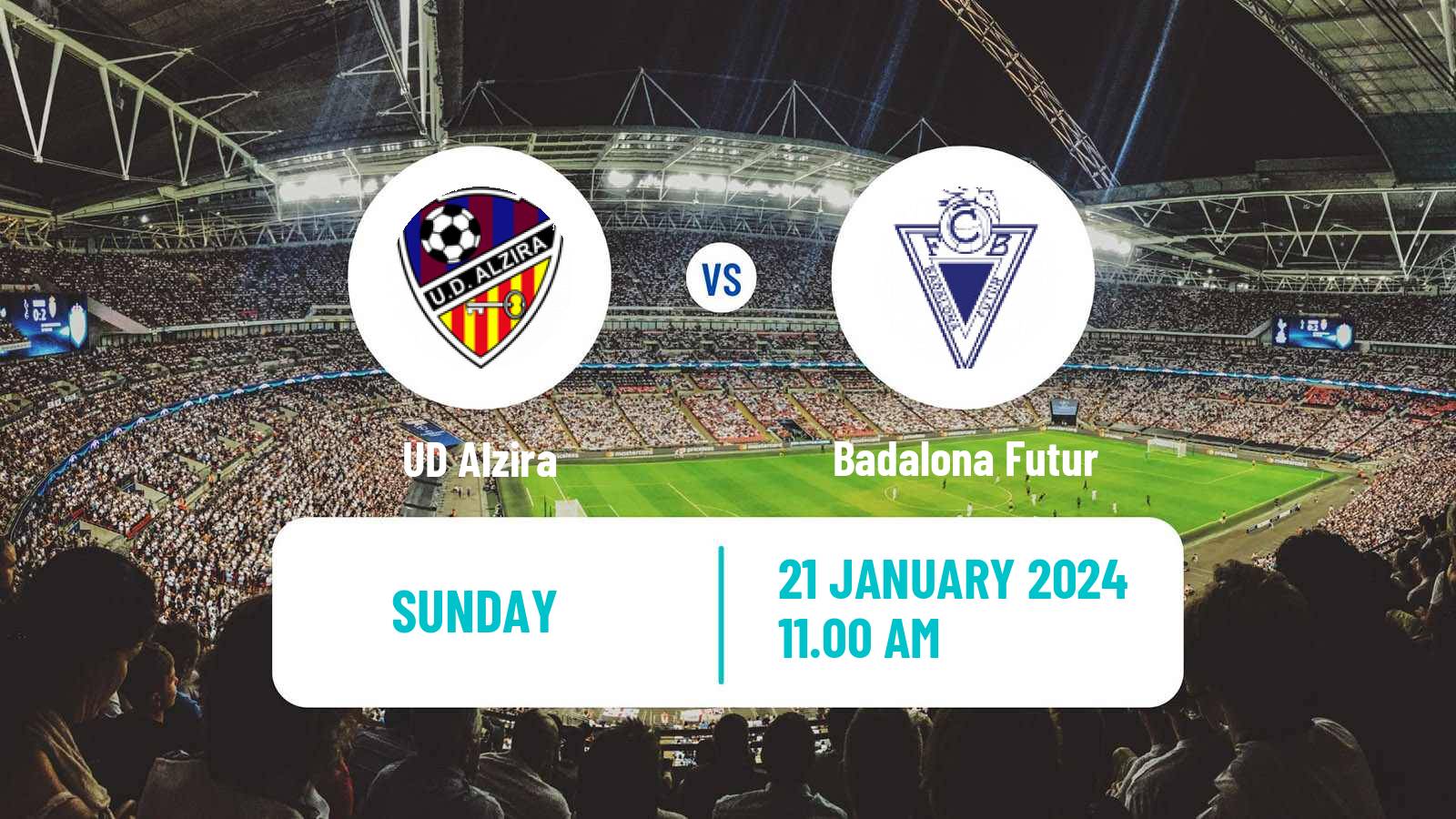 Soccer Spanish Segunda RFEF - Group 3 Alzira - Badalona Futur