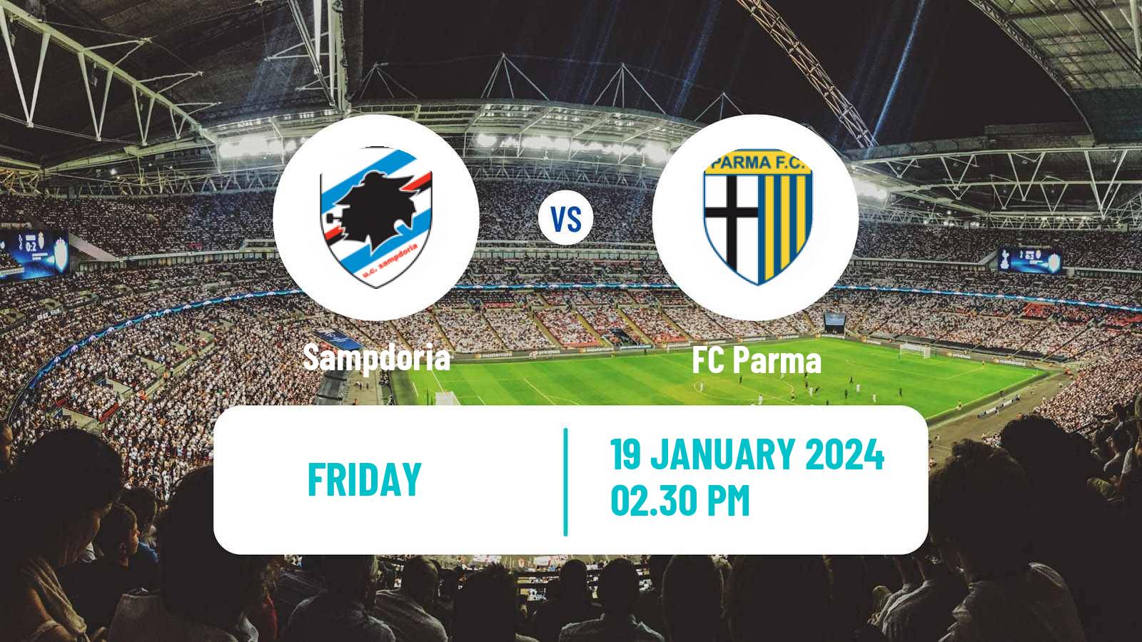Soccer Italian Serie B Sampdoria - Parma